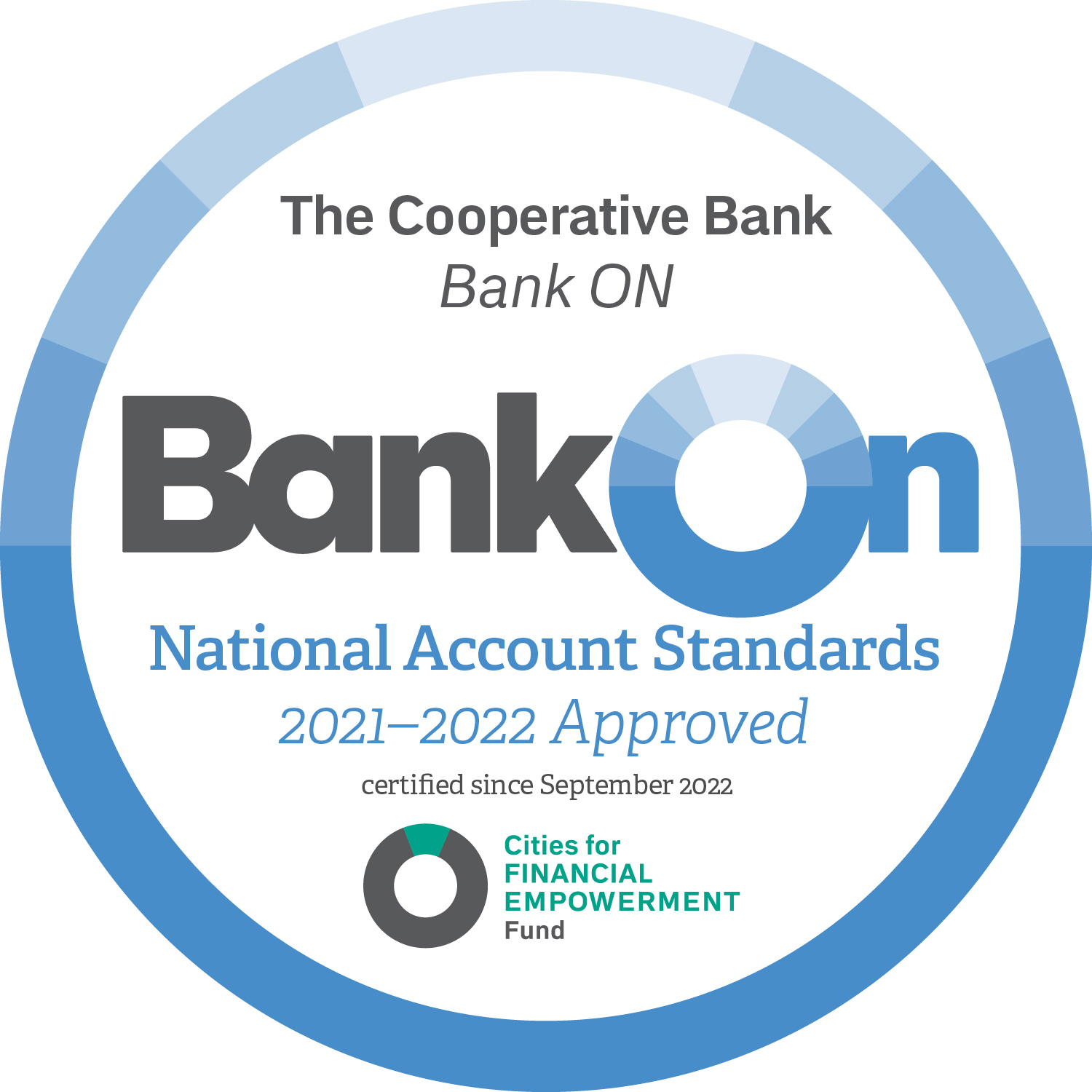 The Cooperative Bank - Bank ON 2021-2022 Standards seal